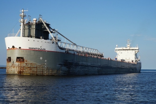 This is the Manitoulin (cargo ship) that I had a chance to see come into port thru the Lake Superior entrance.