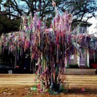 Mardi Gras bead tree