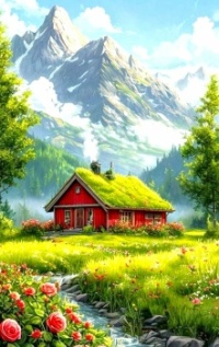 Red House by the Mountains....