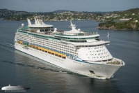 Explorer of the seas on her maiden call to Bergen