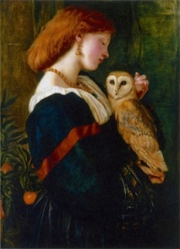 The Owl (Il Barbagianni), Valentine Cameron Prinsep, by 1863