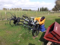 Restoring old agricultural machinery