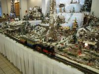 Broader view of the Gingerbread Village