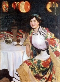 Jose Acosta (Andalusia 1878-1941) -  Maria Luisa at the Festival, ca. 1920.