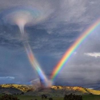 tornado consuming a rainbow!!!!