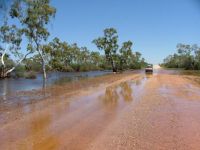 Water crossing. Western Australian Outback.