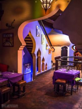 Chefchaouen, Morocco; magic lamp restaurant