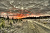 Northern Maine near dusk