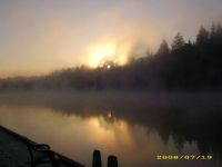 Sun rise at Lake Connor WA