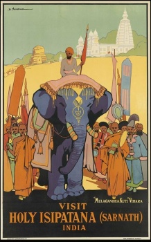 Solve Dorothy Newsome - India Vintage Travel Poster - Visit Holy ...