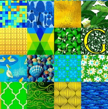 Blue, Green, Yellow - Section #3  (L)