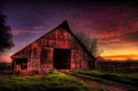 Sunset barn