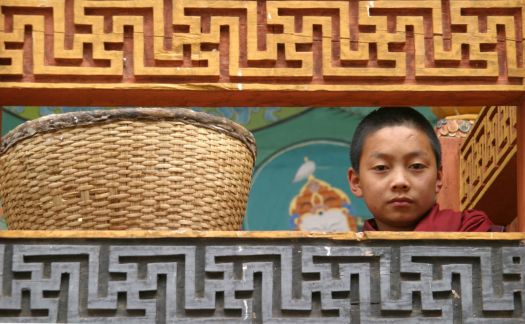Little monk in Bhutan
