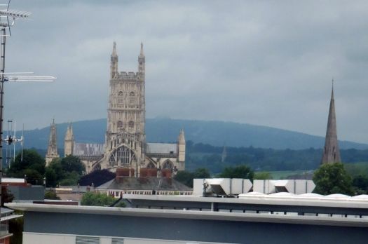 Gloucester Cathedral from the local hospital