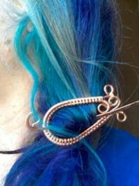 copper hair accessory