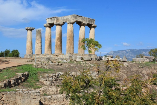 Solve The seven standing columns at Corinth, Greece jigsaw puzzle ...