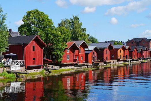 wooden houses of Finland