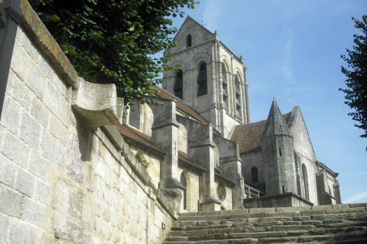 Auvers-sur-Oise,kostel,který maloval Vincent van Gogh