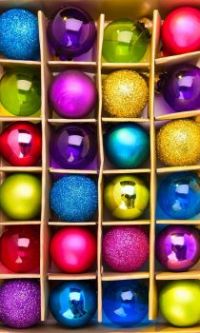 colorful Christmas Balls