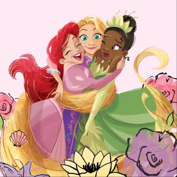 Ariel, Rapunzel and Tiana