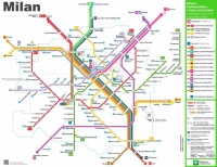 Milan Metro Map - smaller