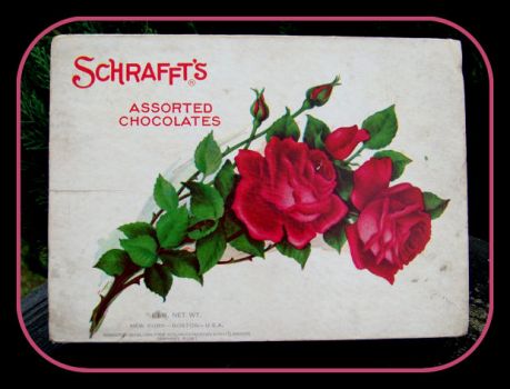 Pinknblack from the Past in a vintage chocolate box