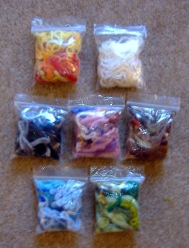 Crafts - Crochet, Knitting & Tapestry Needlepoint - Yarn Wool - Leftover Bits Bags