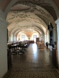 Dining room in the monastery Stična, Slovenia