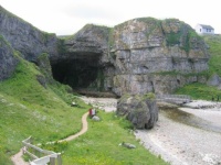 Smoo cave in Scotland