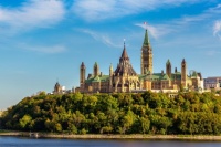 Parliament Hill in Ottawa, Canada.