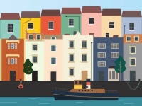 Bristol Harbour Illustration by Tabitha Stead