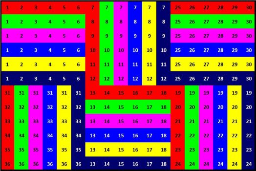 Solve Number 453 lined blocks 216 jigsaw puzzle online with 216 pieces