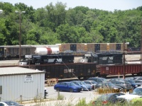 Two Norfolk Southern Diesel Locomotives with Norfolk and Western train