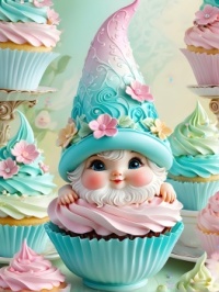 Springtime Gnome Cupcake
