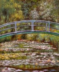 Claude Monet - Japanese Footbridge over the Water Lily Pond in Giverny, 1899 (Apr17P05)