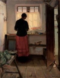 Anna Ancher (Danish 1859-1935) - Girl in the Kitchen