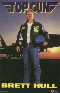 Brett Hull Top Gun Poster