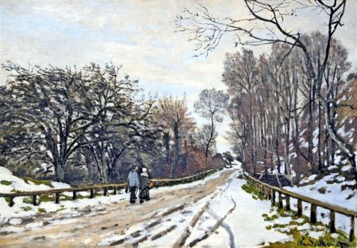 The Road to the Farm of Saint Simeon_Claude Monet, 1867