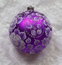 Purple Roses Ornament