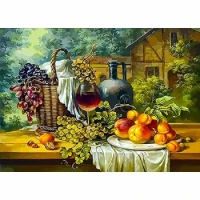Painting-By-Numbers-Fruit-grapes.