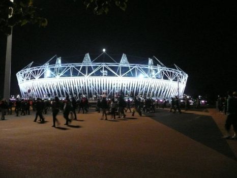 olympic stadium - at night