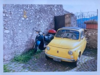 Italy - Fiat 500 and Vespa.