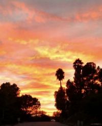 Amazing southern California sunset