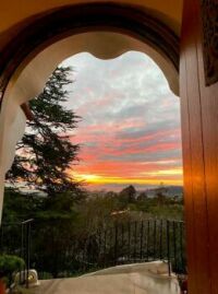 sunset over San Francisco Bay