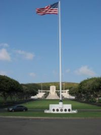 Punchbowl National Cemetry on the Pacific