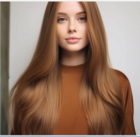 caramel straight hair--the casual, comfortable-care look