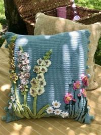 Chelsea flower show cushion