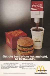 McDONALD'S 1975 BIG MAC COKE AD