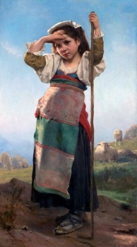 Charles Victor Thirion - Young Shepherdess