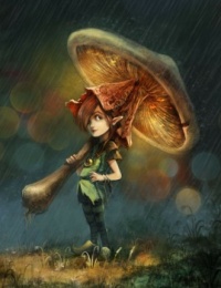 Gnome Under The Rain